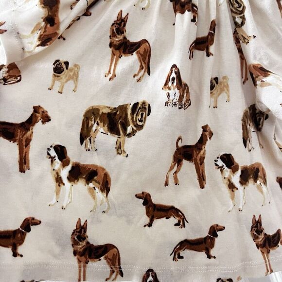 Milkbarn Natural Dog Organic Cotton Dress Girls Size 3-6 Months - Picture 8 of 9